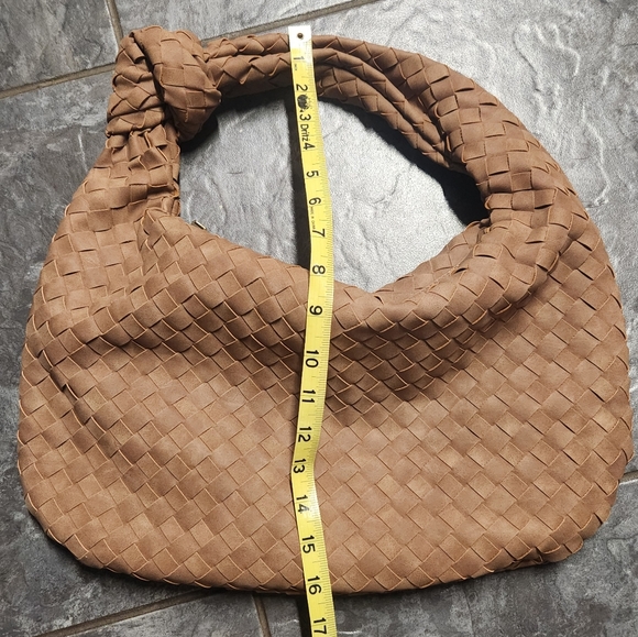 Urban Expressions Tan Woven Hobo Bag - Picture 12 of 12